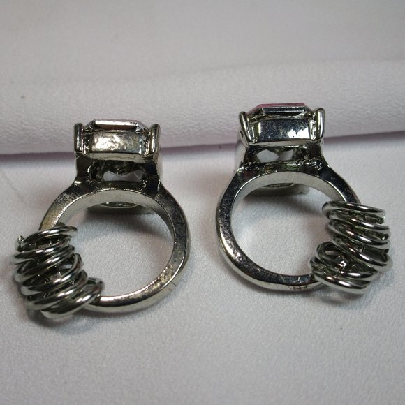 Set of 2 Pink and Silver Fidget Rings - Picture 3 of 9